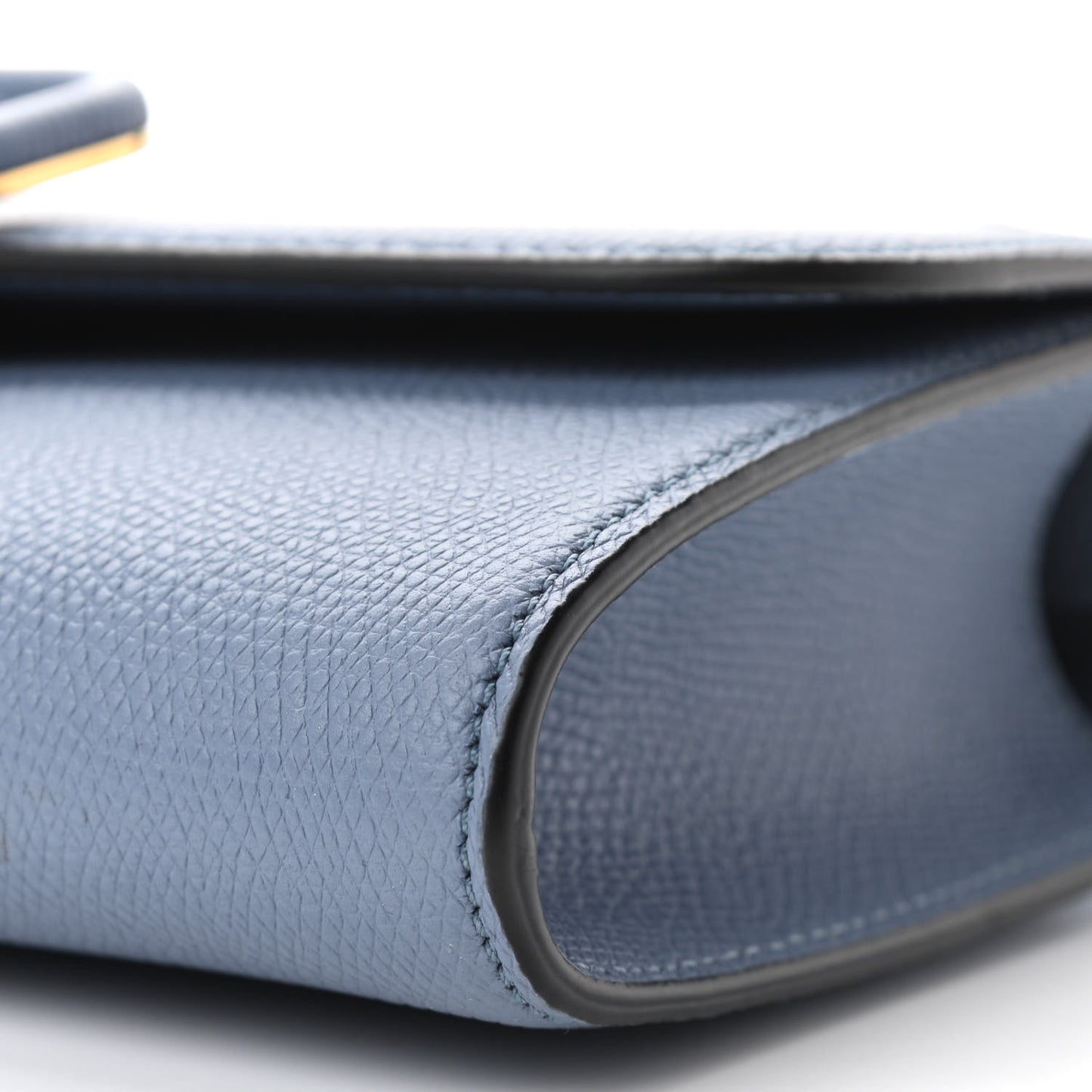 Grained Calfskin VSling Clutch With Shoulder Strap Niagara