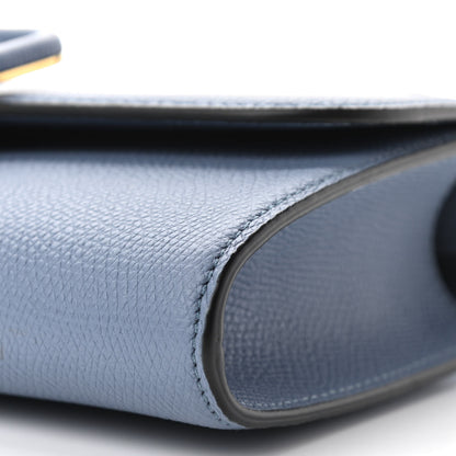 Valentino Garavani Grained Calfskin VSling Clutch With Shoulder Strap Niagara 9 of 9
