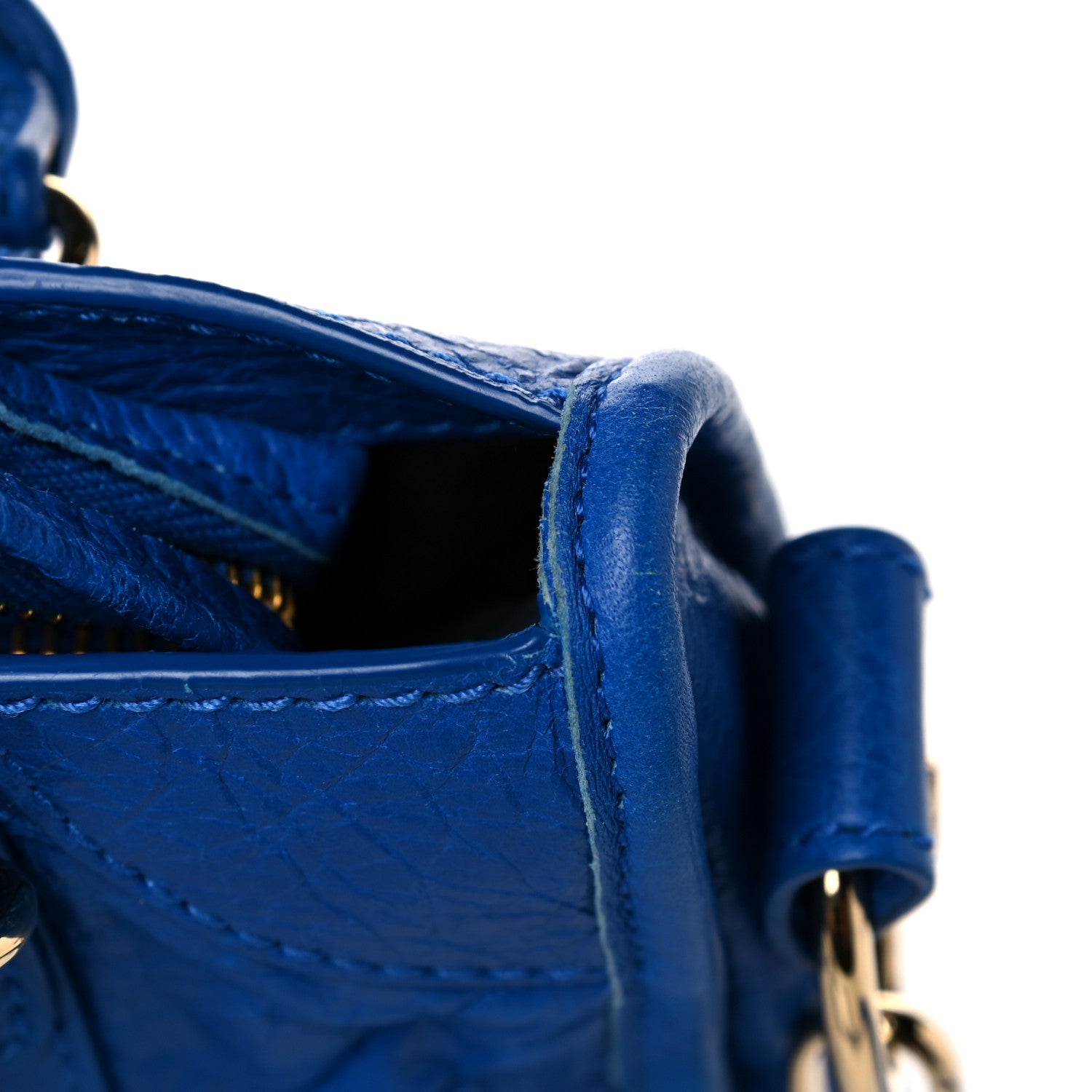 Balenciaga Agneau Giant 12 Gold Hardware Mini City Bleu Lazuli 14 of 15
