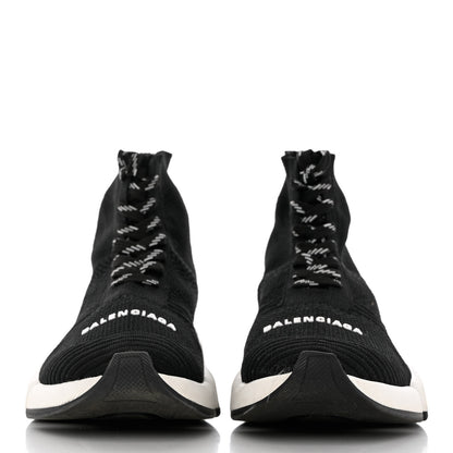 Balenciaga Technical 3D Recycled Knit Womens Speed 2.0 Lace Up Sneakers 39 Black 2 of 11