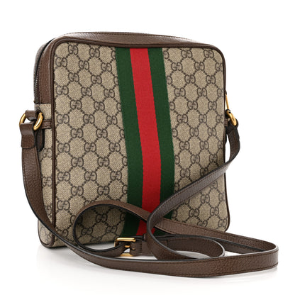Gucci GG Supreme Monogram Web Small Ophidia Messenger Bag Brown 3 of 10