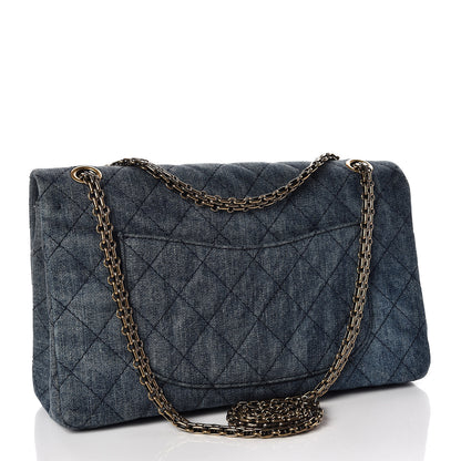 Chanel Denim Quilted 2.55 Reissue 226 Flap Dark Blue 3 of 10