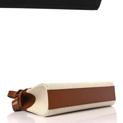 Saint Laurent Canvas Calfskin Manhattan Shoulder Bag Natural Beige Brick 4 of 9