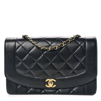 Chanel Lambskin Quilted Medium Single Flap Black 1 of 12