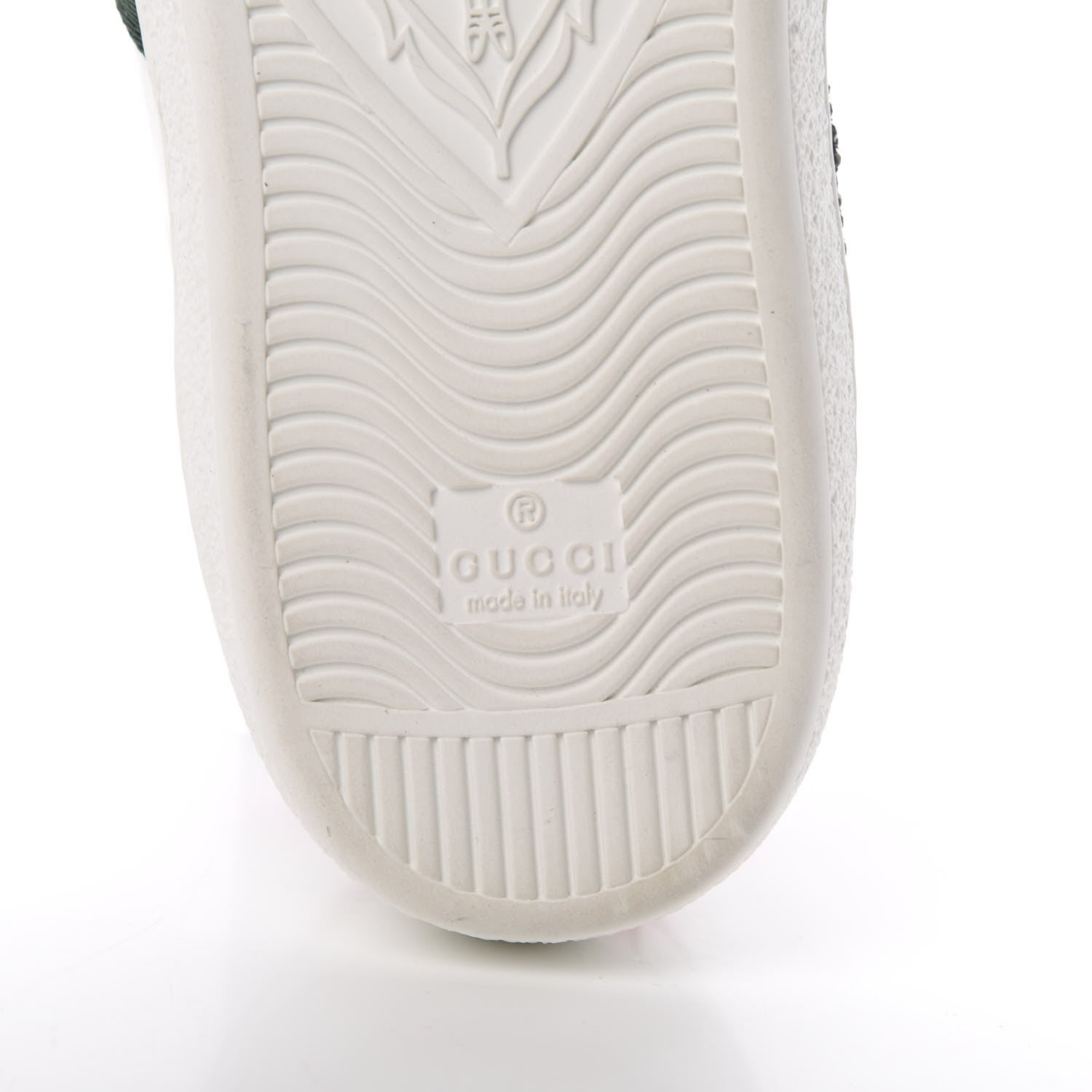 Gucci Calfskin Web Studded Arrow Ace Sneakers 38 White 6 of 10