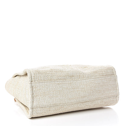 Chanel Canvas Small Deauville Tote Light Beige 4 of 9