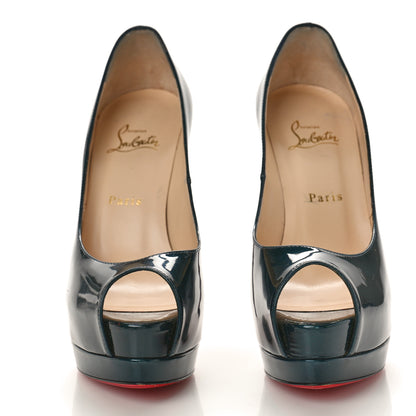 Christian Louboutin Patent Palais Royal 140 Pumps 39 Teal 2 of 13