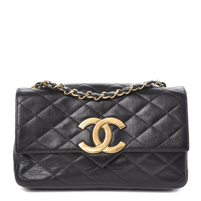 Chanel Lambskin Quilted Small Single Flap Black 1 of 16