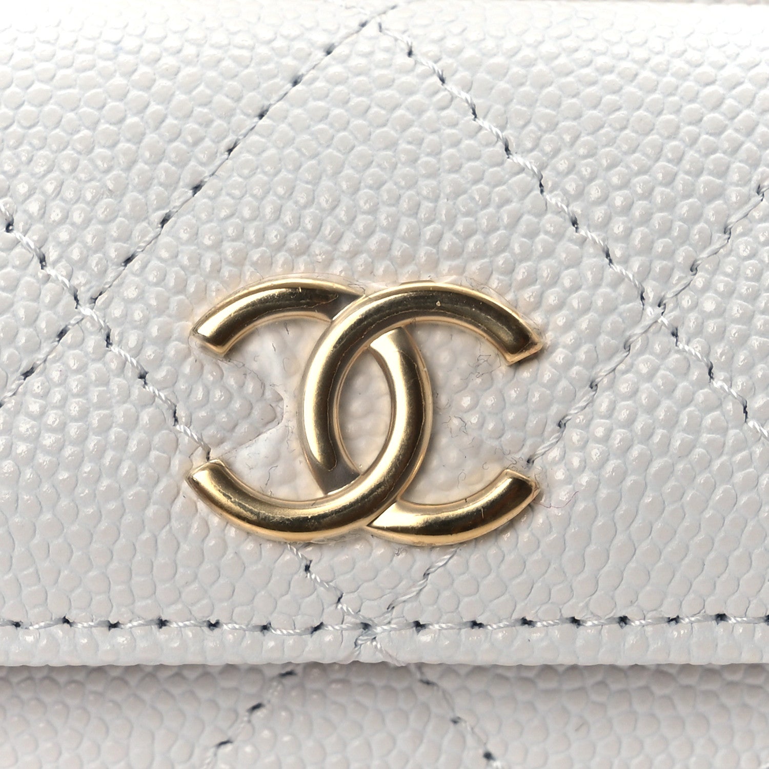 Chanel Caviar Quilted Polly Pocket Pouch Hobo White 12 of 12