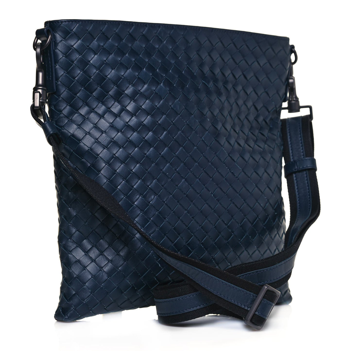 Nappa Intrecciato VN Crossbody Messenger Bag Navy