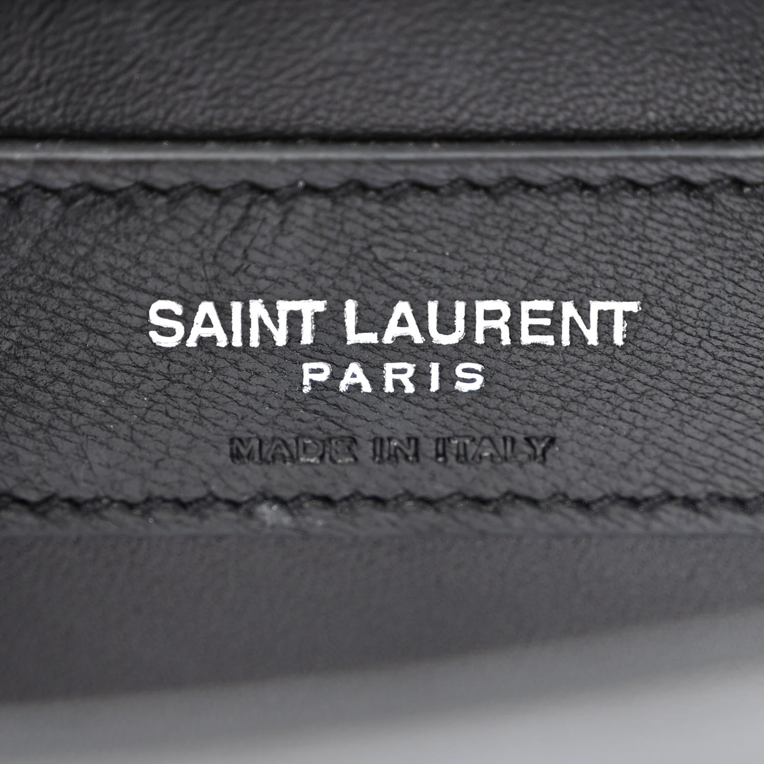 Saint Laurent Calfskin Crocodile Embossed Small Classic Monogram Kate Tassel Satchel Black 6 of 10