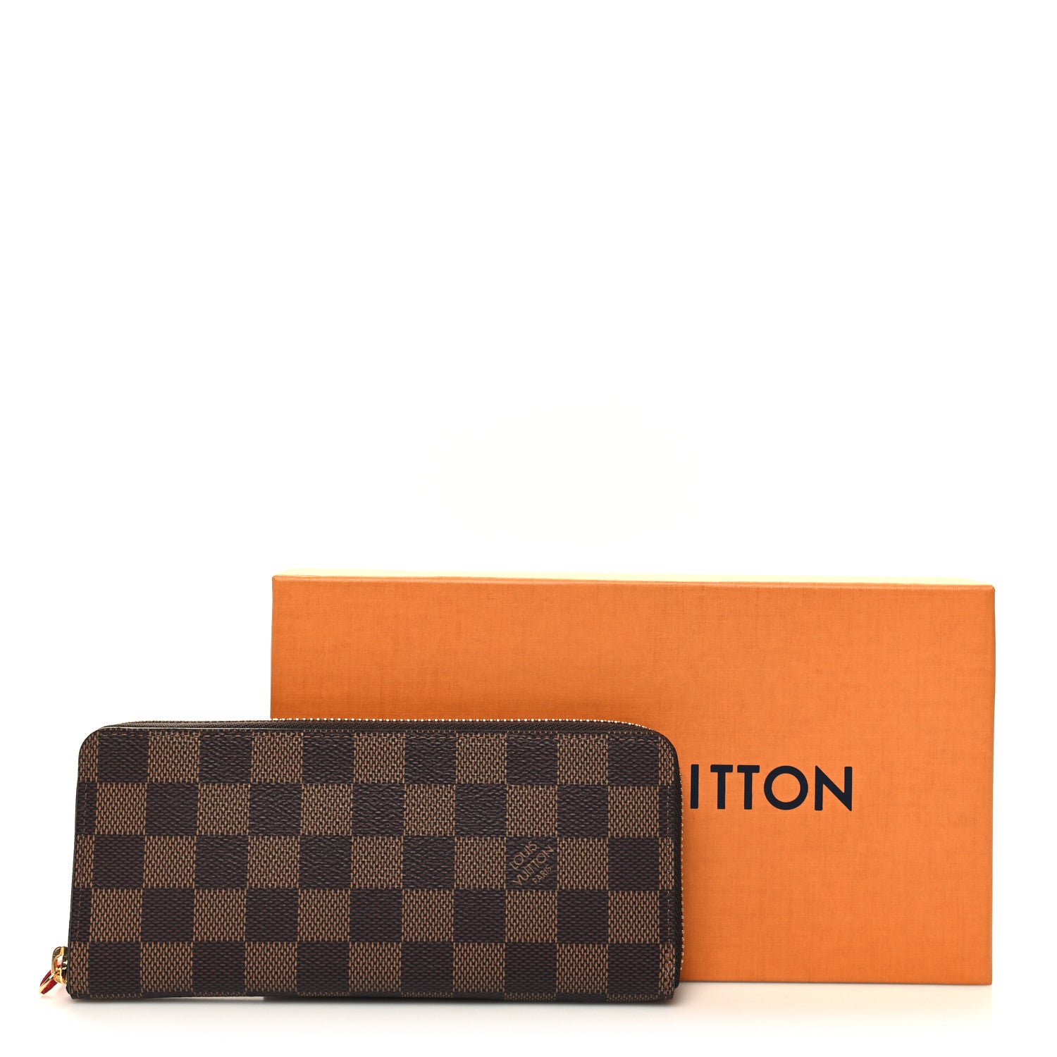 Louis Vuitton Damier Ebene Clemence Wallet Cherry 8 of 8