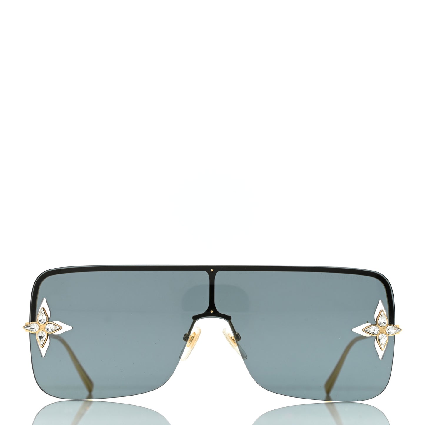 Metal Swarovski Crystal Star Light Sunglasses Z1664U Gold