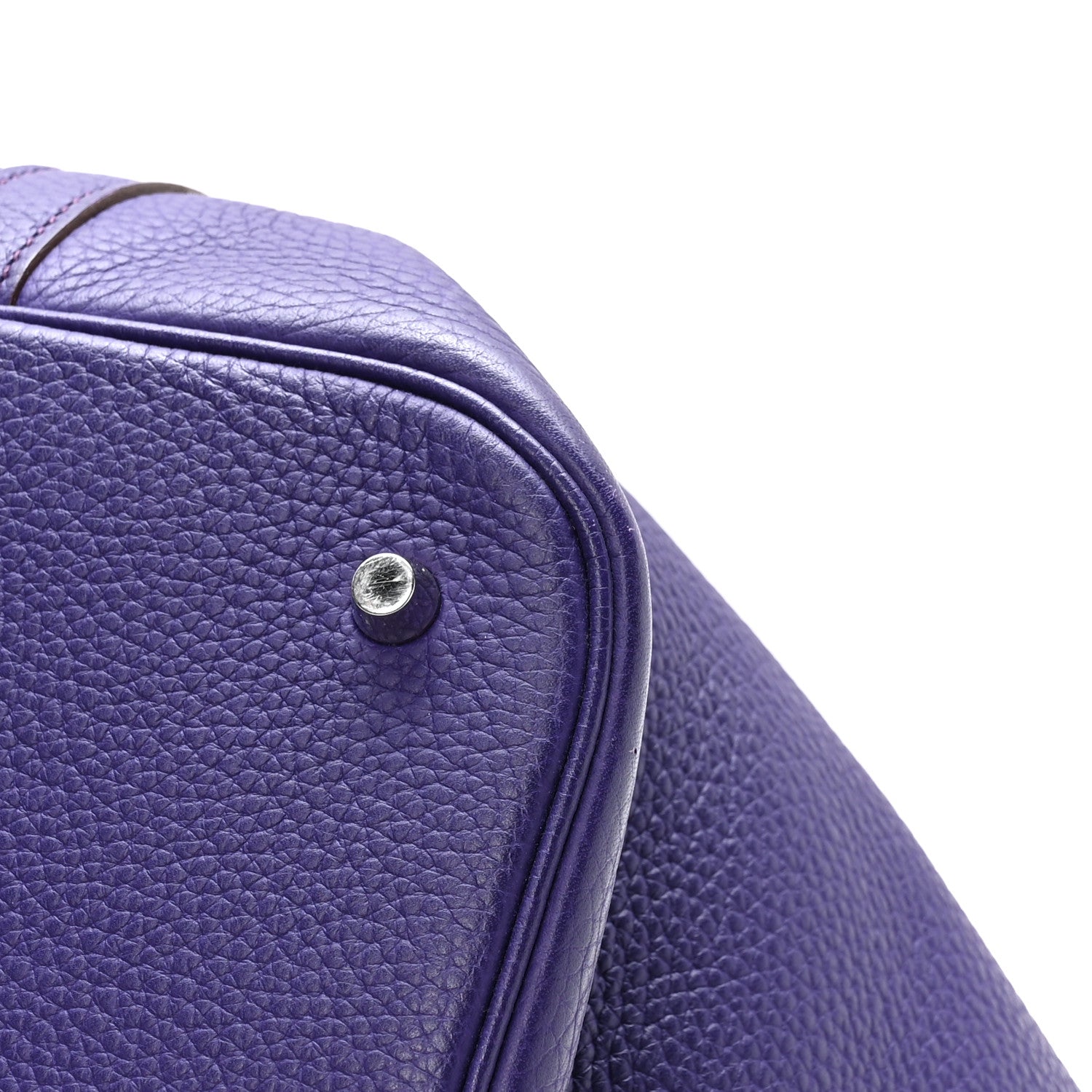 Hermes Taurillon Clemence Picotin Lock 26 GM Iris 9 of 11