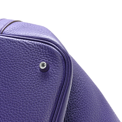 Hermes Taurillon Clemence Picotin Lock 26 GM Iris 9 of 11