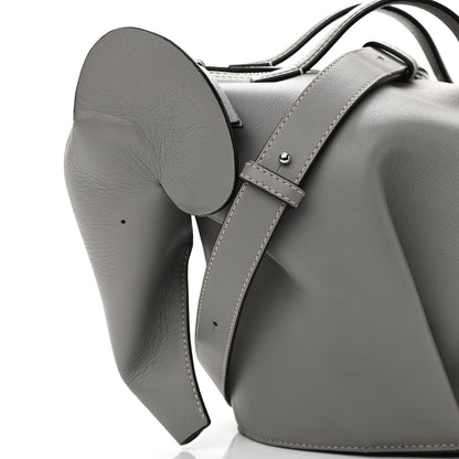 Loewe Calfskin Large Elephant Crossbody Bag Grey 8 of 12