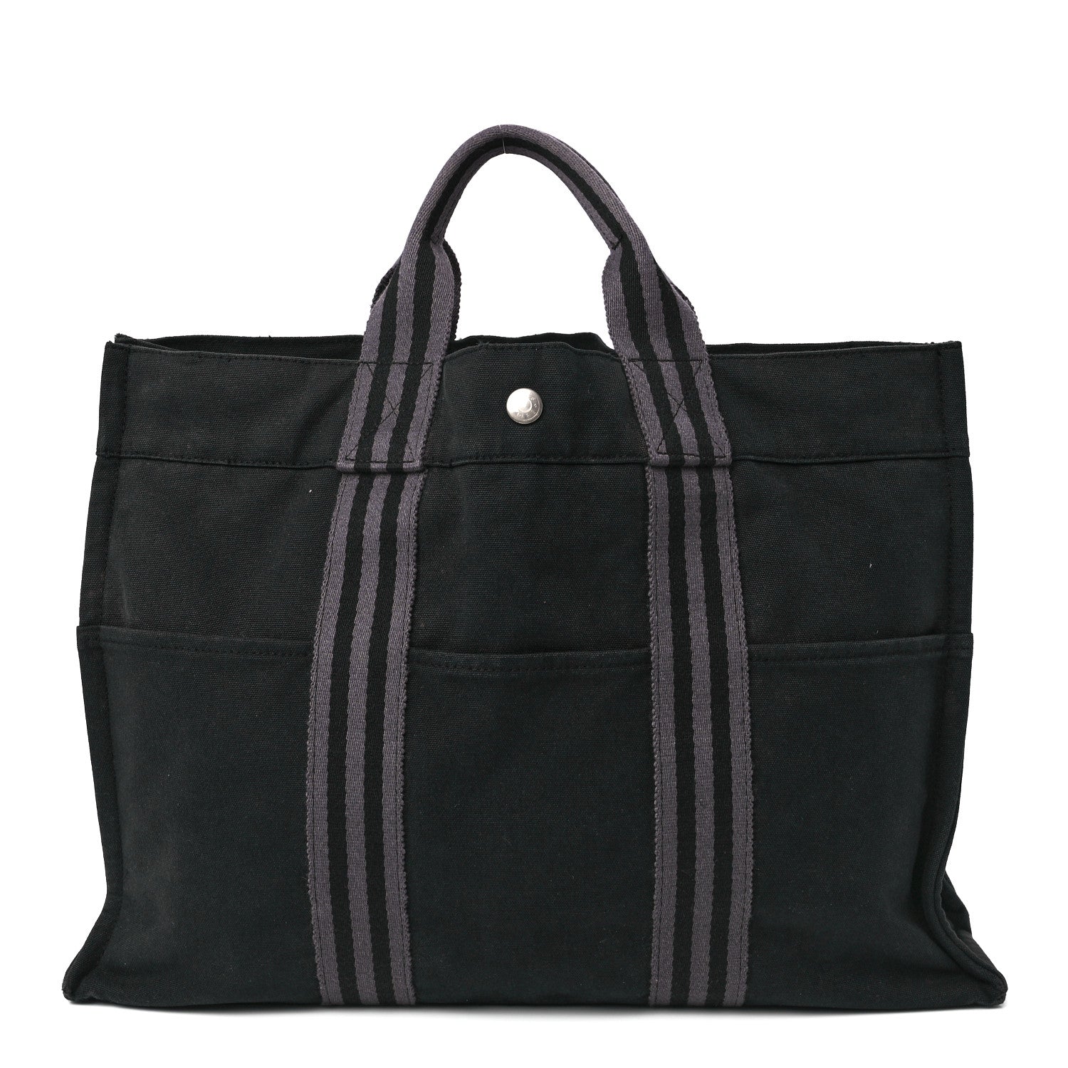Hermes Canvas Fourre Tout MM Black 1 of 11