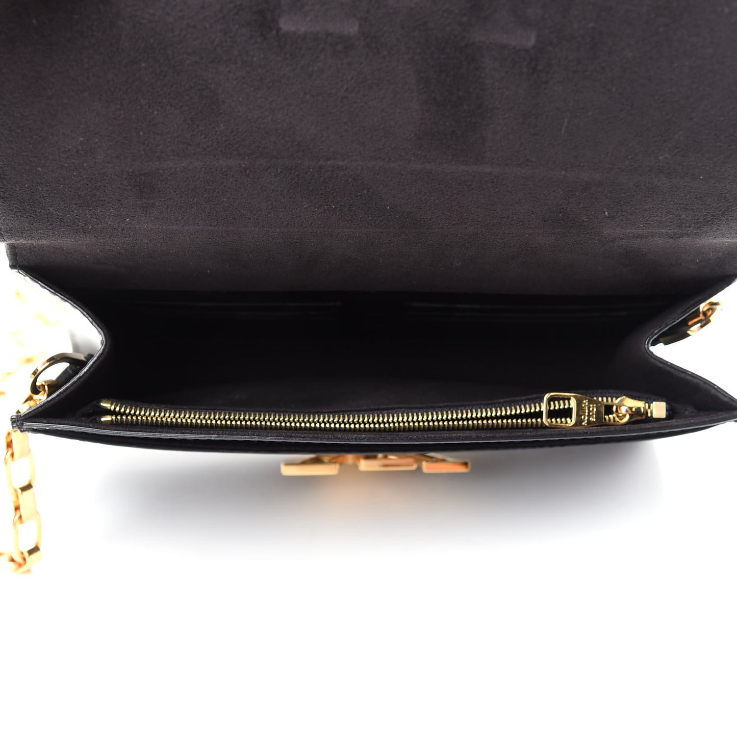 Calfskin Chain Louise MM Black