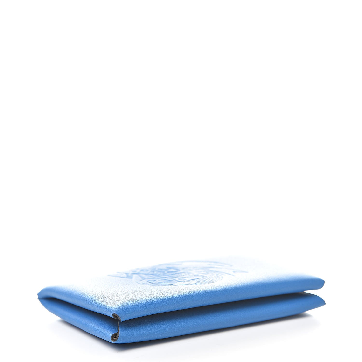 Hermes Swift Calvi Tattoo Card Case Bleu Hydra Gris Perle 4 of 8