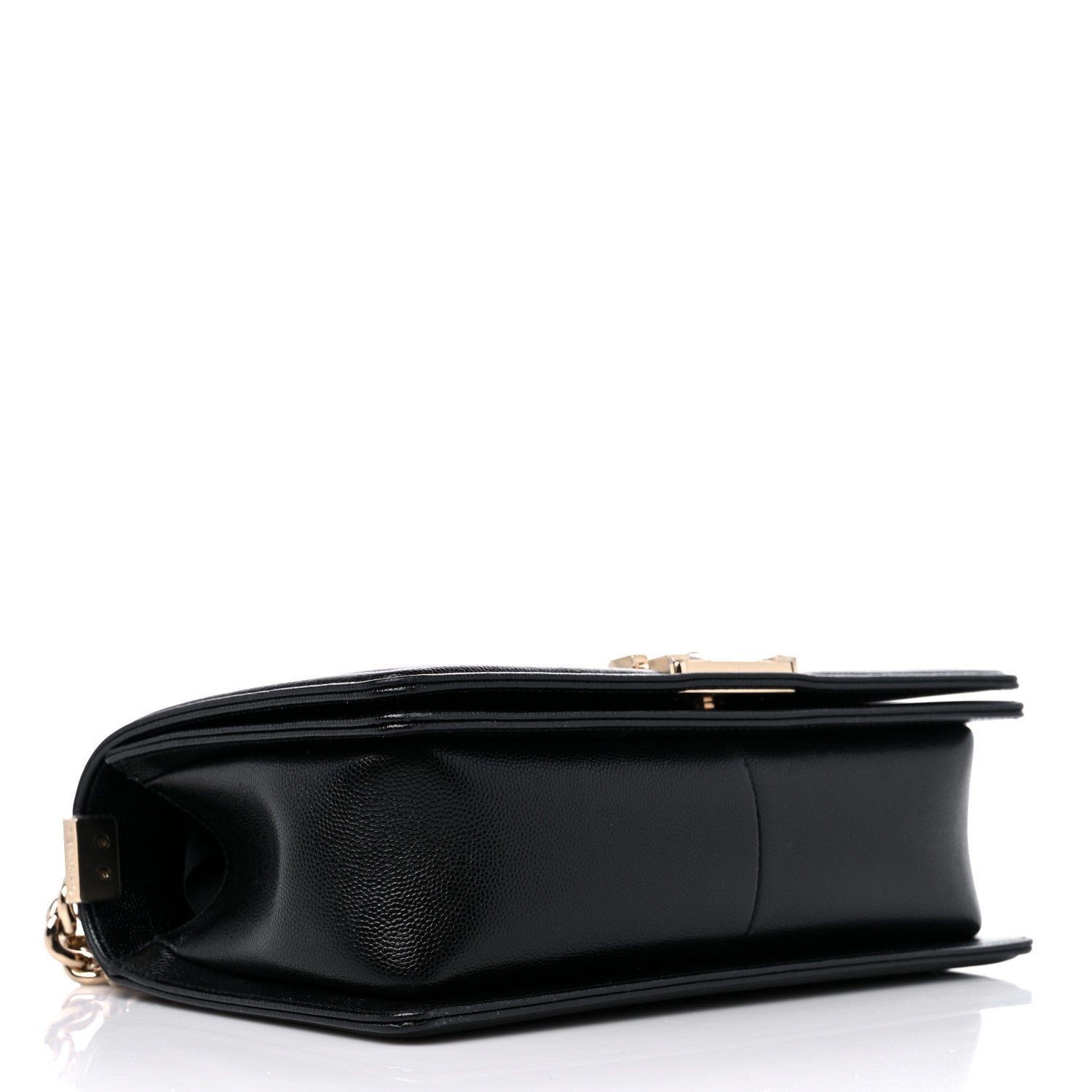 Chanel Caviar Chevron Quilted Medium Boy Flap Black 4 of 10