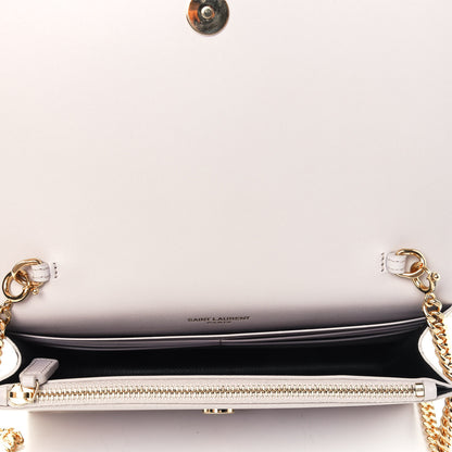 Saint Laurent Smooth Calfskin Classic Monogram Kate Tassel Chain Wallet Porcellana 4 of 4