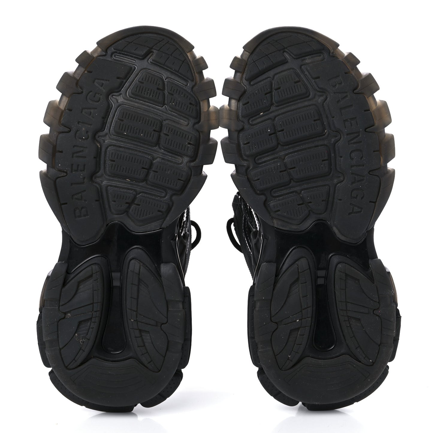 Rubber Mesh Monocolor Clear Sole Womens Track.2 Open Sneakers 38 Black