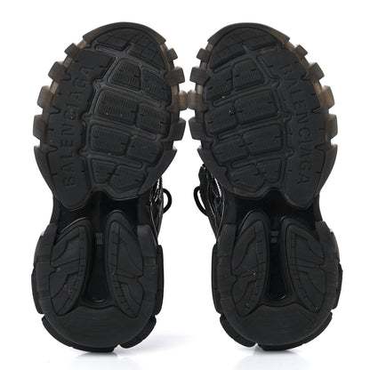 Balenciaga Rubber Mesh Monocolor Clear Sole Womens Track.2 Open Sneakers 38 Black 5 of 8