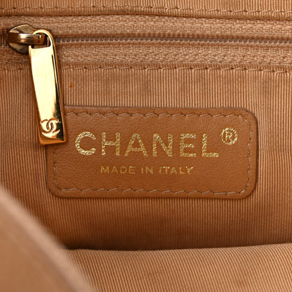 Chanel Caviar Quilted Timeless CC Shoulder Bag Beige 6 of 13