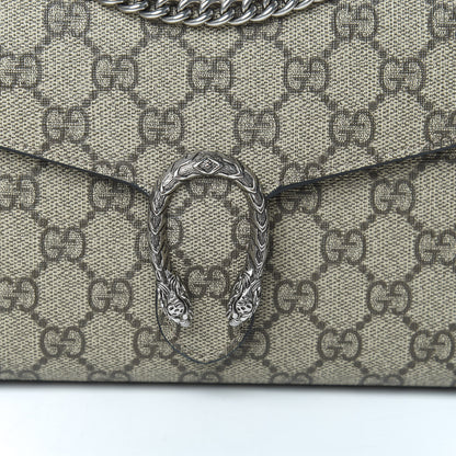 Gucci GG Supreme Monogram Mini Dionysus Chain Wallet Beige Black 10 of 11