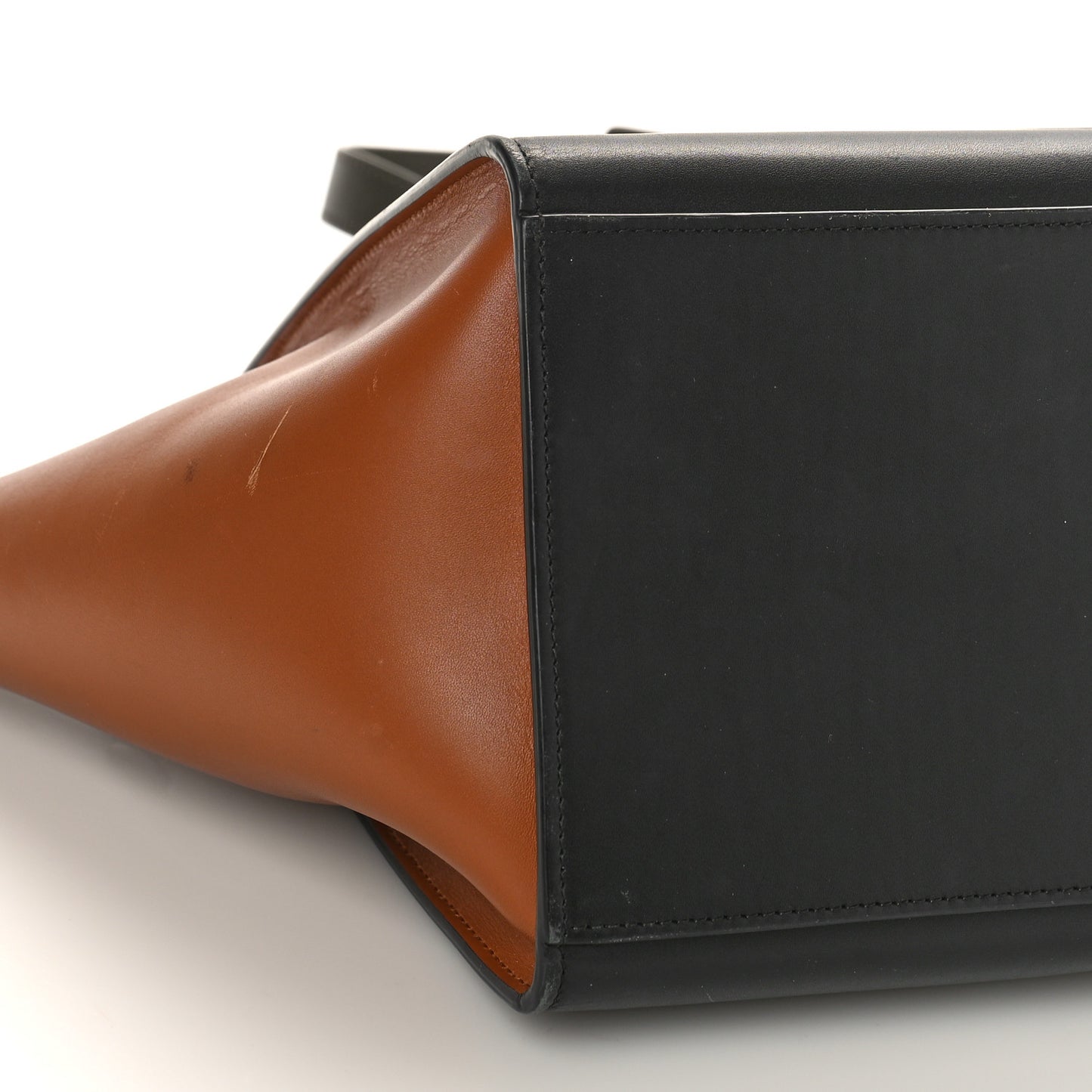 Satin Calfskin Tri-Color Trapeze Khaki