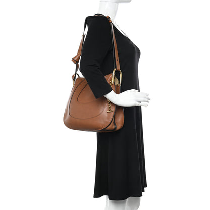 Chloe Grained Calfskin Small Hayley Hobo Nut 2 of 15