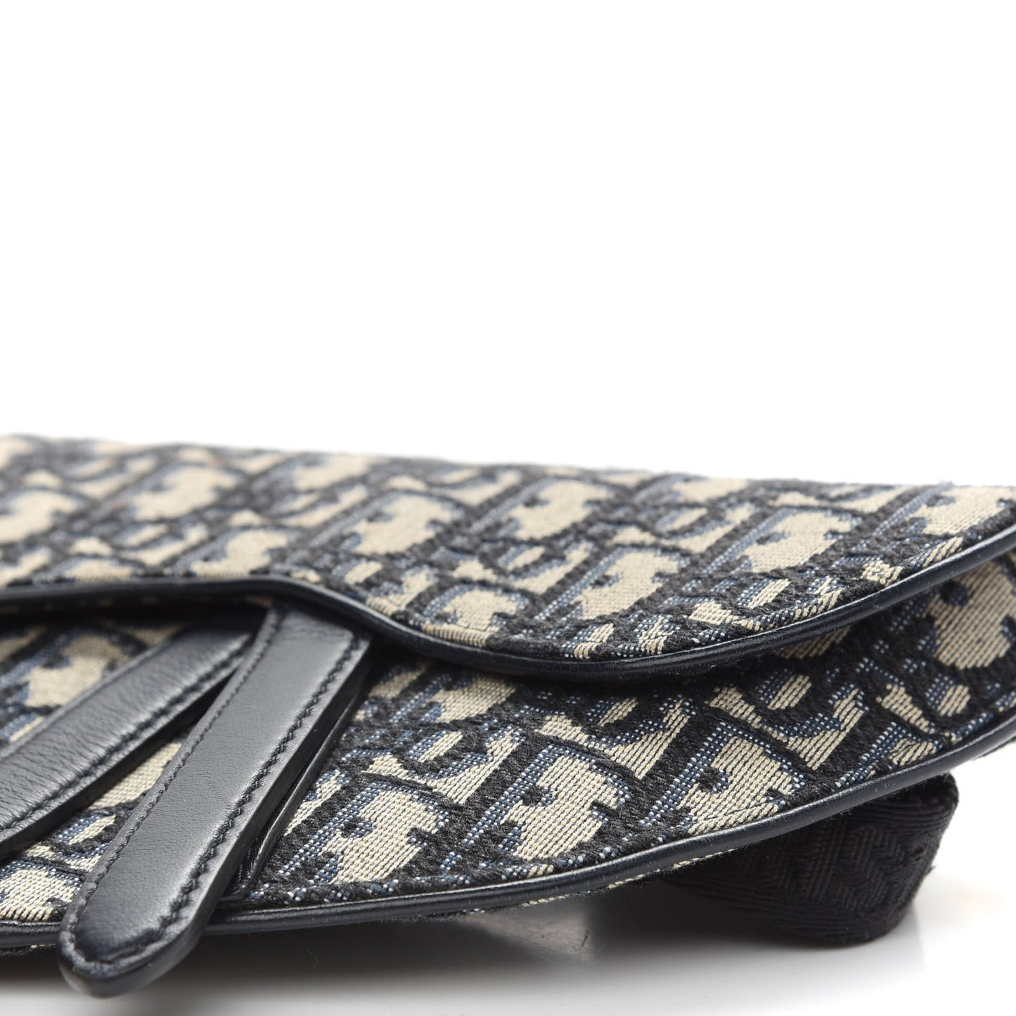 Oblique Saddle Belt Bag Blue
