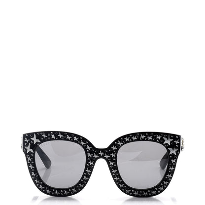 Gucci Acetate Stars Cat Eye Sunglasses GG0116S Black 2 of 10