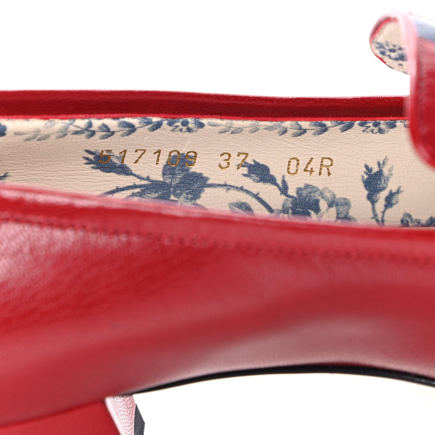 Goatskin Feline Ginger Loafer Pumps 37 Hibiscus Red Blue
