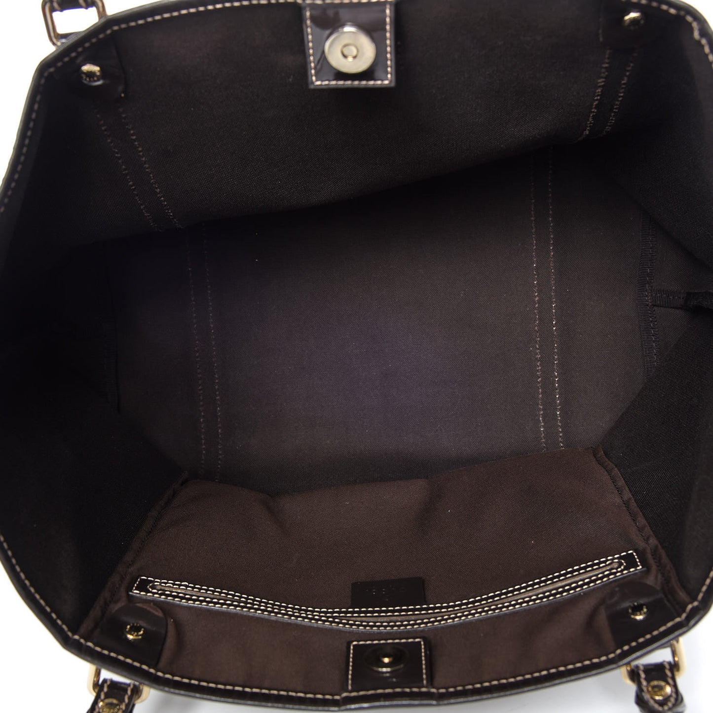 GG Plus Monogram Medium Joy Tote Dark Brown