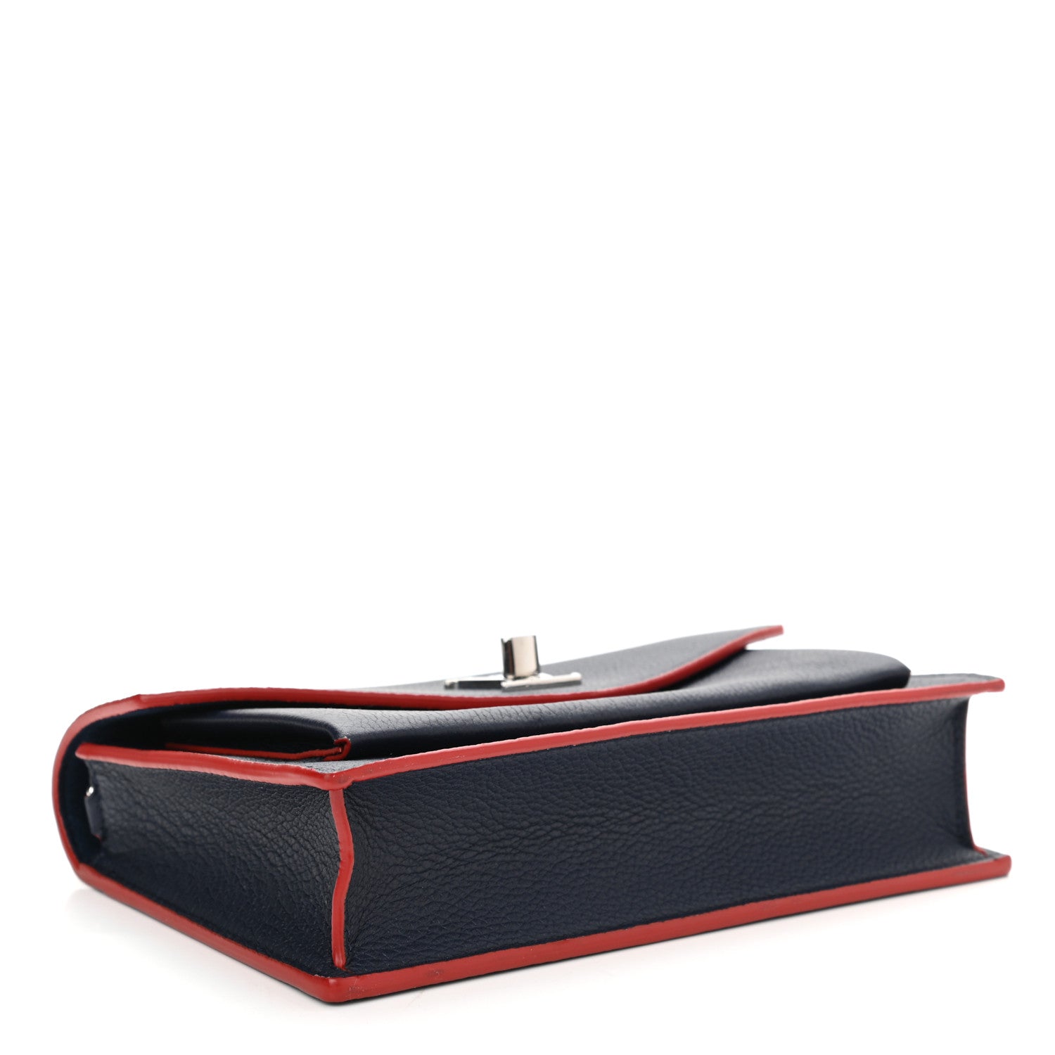 Louis Vuitton Soft Calfskin My Lockme Chain Pochette Marine Rouge 4 of 10