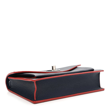 Louis Vuitton Soft Calfskin My Lockme Chain Pochette Marine Rouge 4 of 10