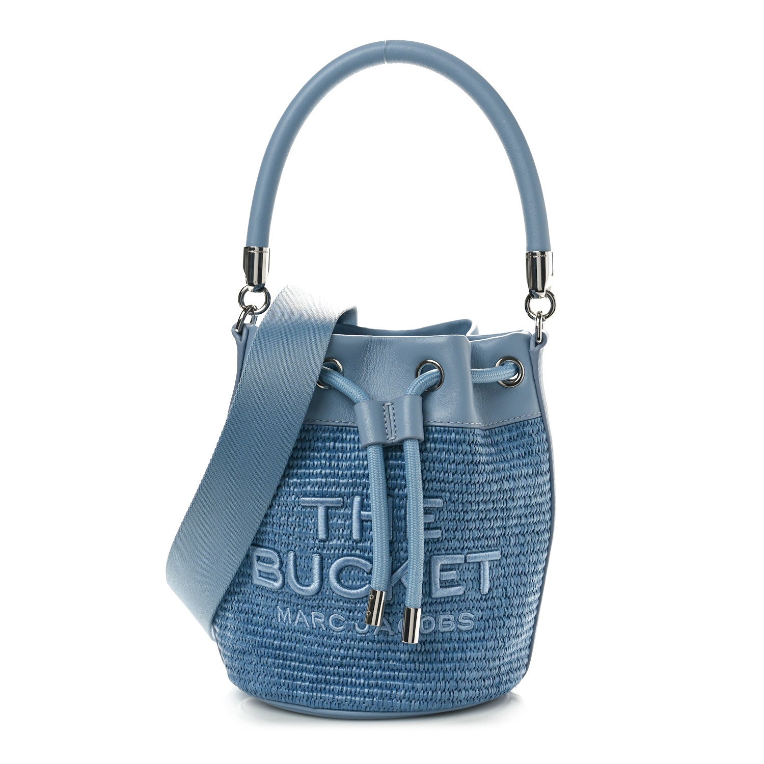 Marc Jacobs Woven The Bucket Bag Pale Blue 1 of 11
