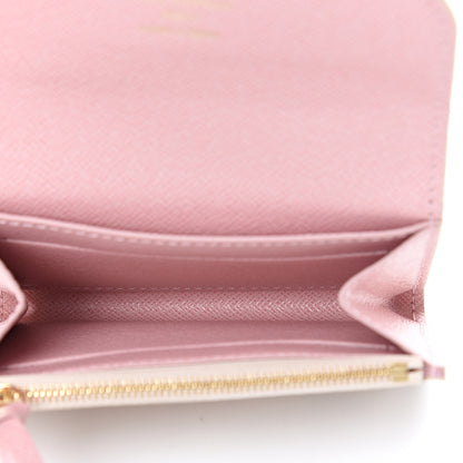 Louis Vuitton Damier Azur Rosalie Coin Purse Rose Ballerine 4 of 7