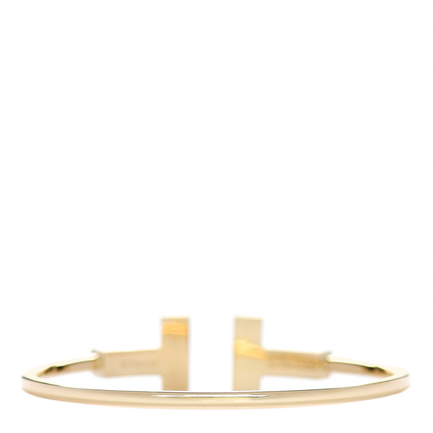 18K Yellow Gold T Wide Wire Bracelet