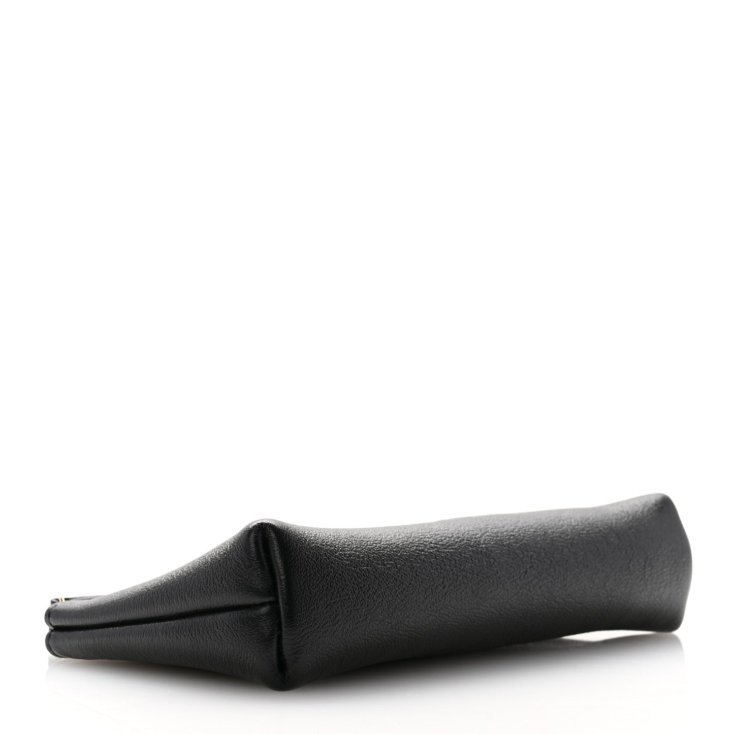 Calfskin Monogram Wristlet Pouch Black