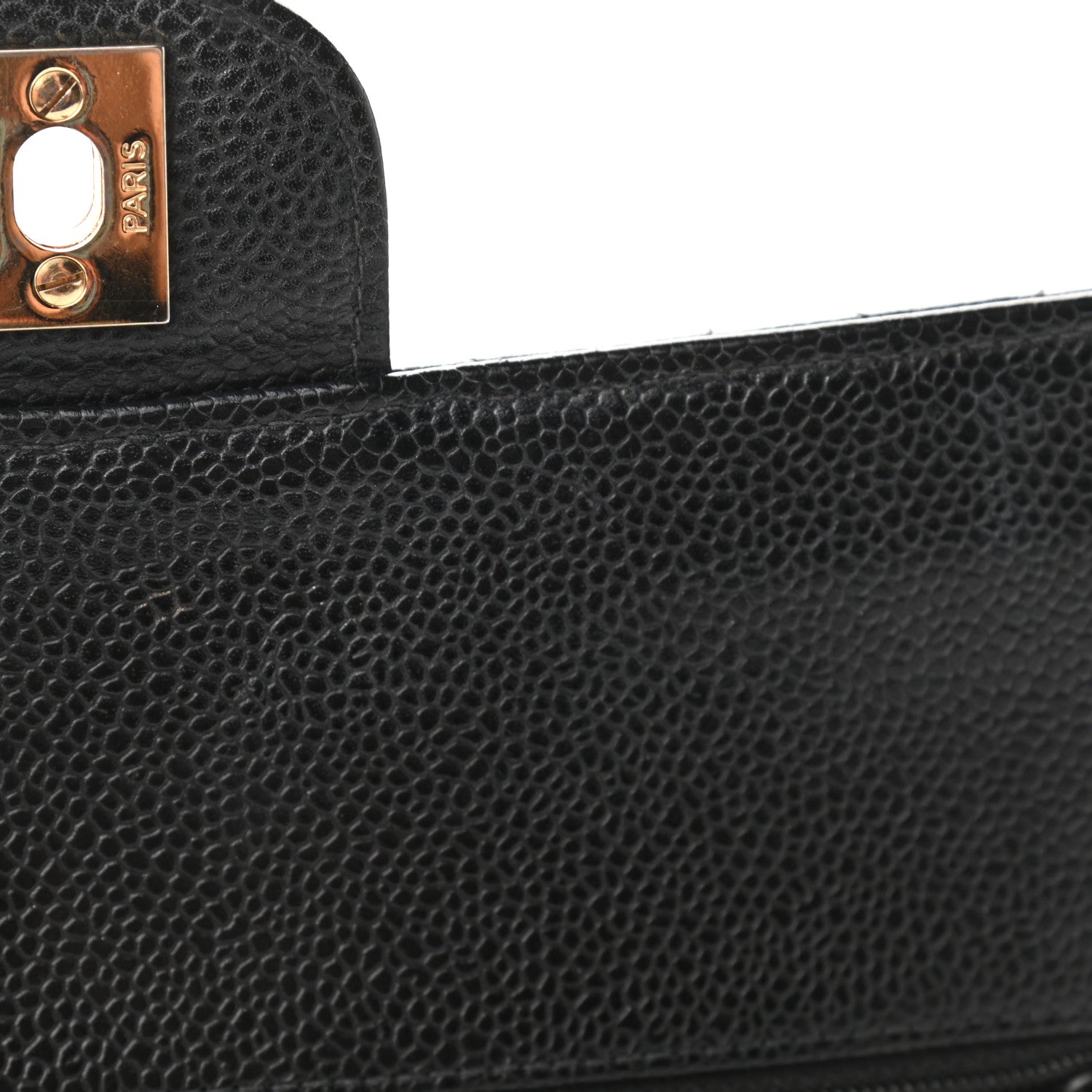 Chanel Caviar Quilted Medium Double Flap Black 15 of 17
