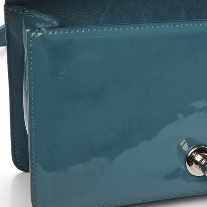 Chanel Patent Calfskin Small Boy Flap Plexiglass Turquoise 9 of 9