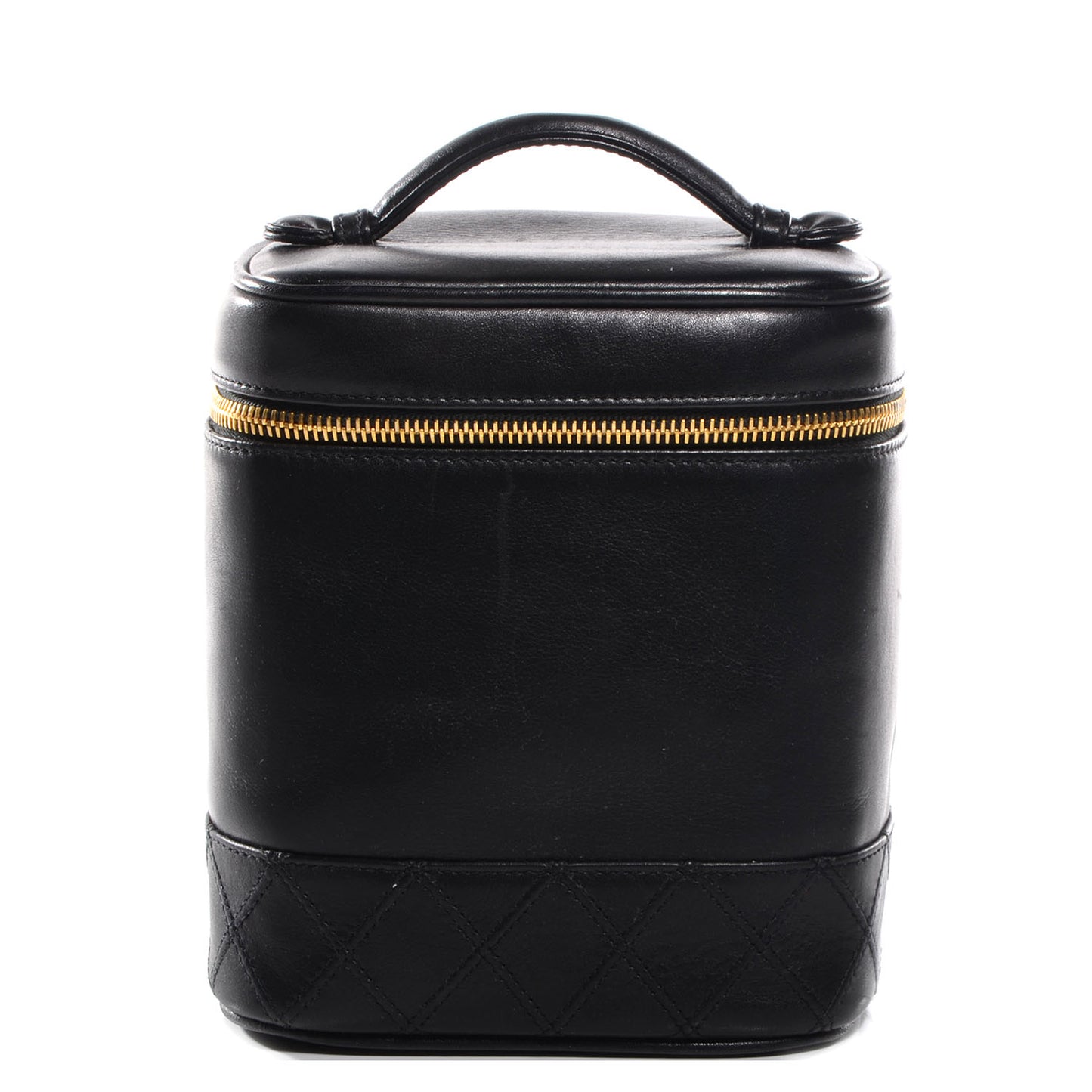 Lambskin Vanity Cosmetic Bag Black