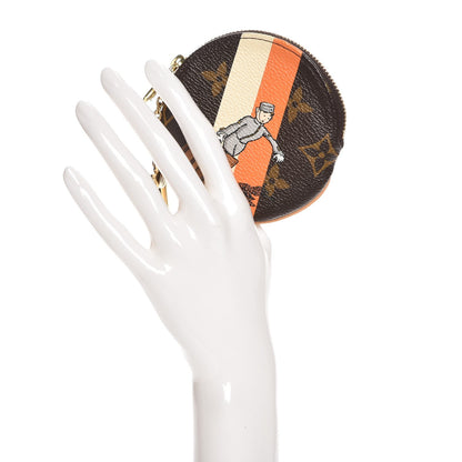 Louis Vuitton Monogram Groom Round Coin Purse 2 of 8