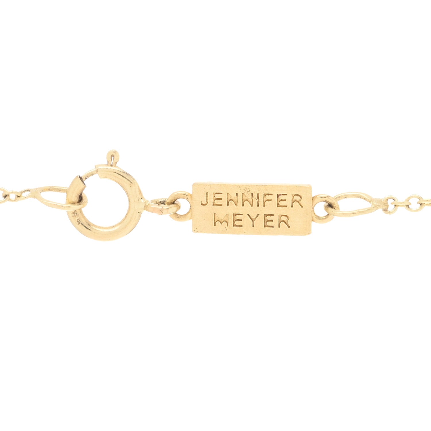 Jennifer Meyer 18K Yellow Gold Lapis Lazuli Turquoise Evil Eye Pendant Necklace 3 of 3