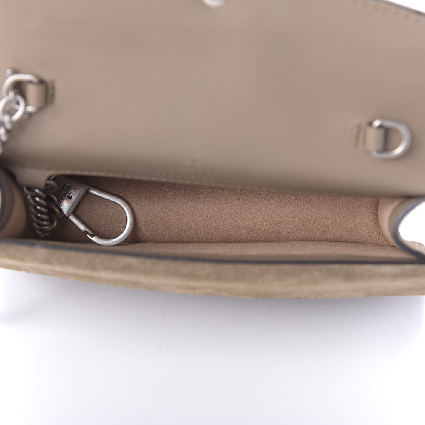 GG Supreme Monogram Super Mini Dionysus Shoulder Bag Taupe