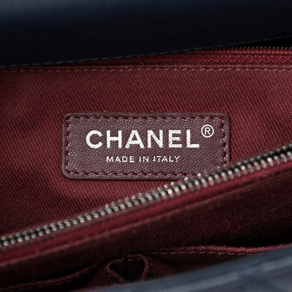 Chanel Caviar Quilted Small Coco Handle Flap Navy 6 of 10