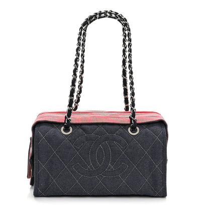 Chanel Denim Quilted CC Bag Blue 1 of 9