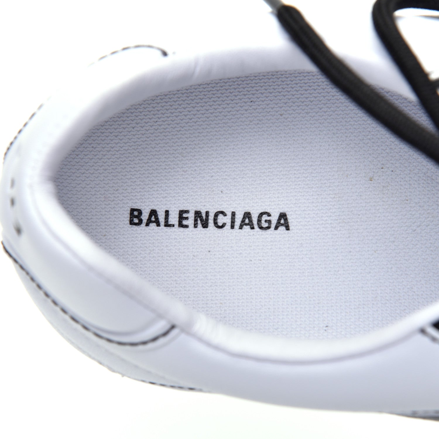 Balenciaga Matte Calfskin Womens Zen Sneaker 39 White Black 7 of 9